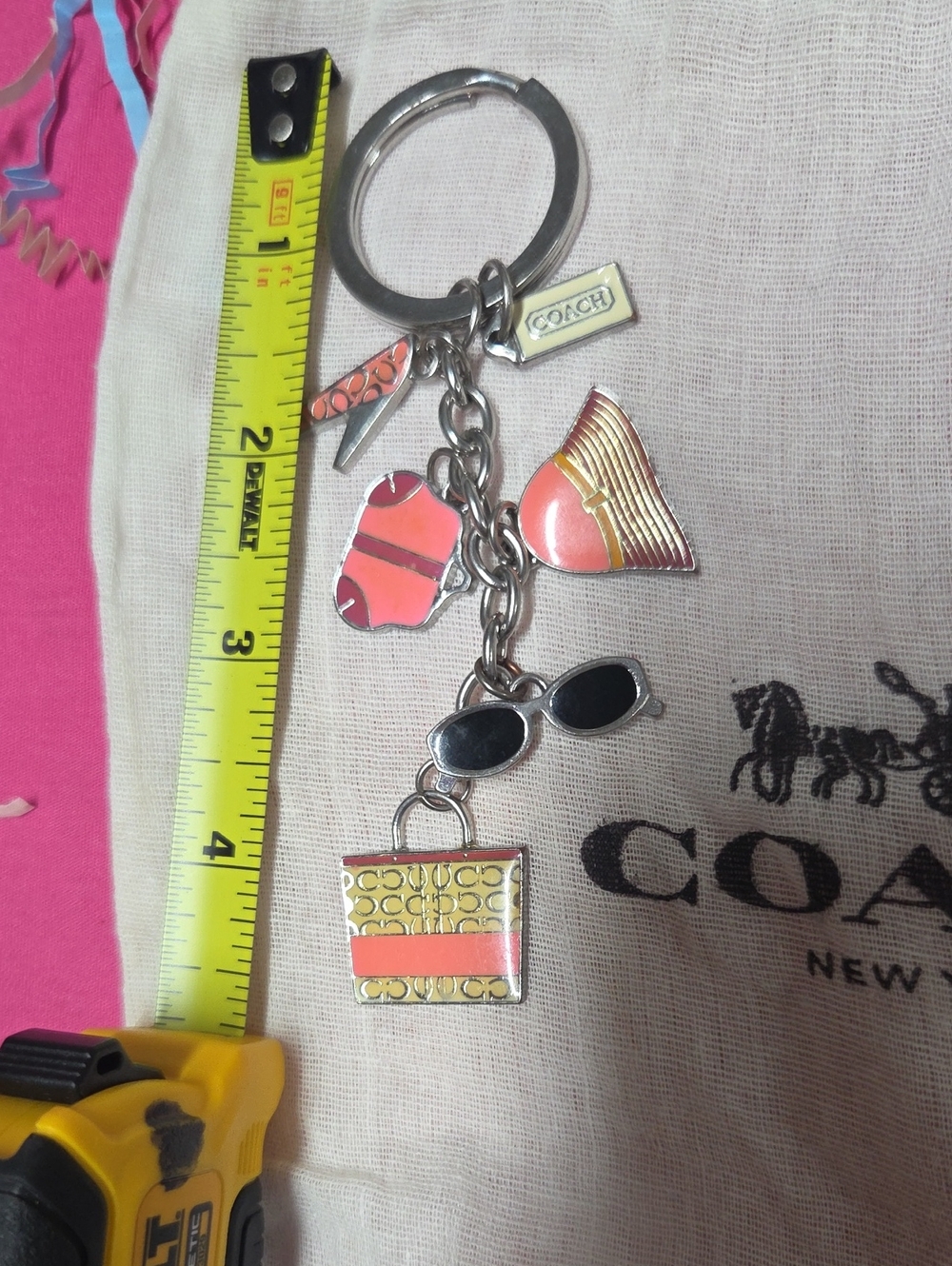 Coach "Tiffany" Key Chain/Bag Charm